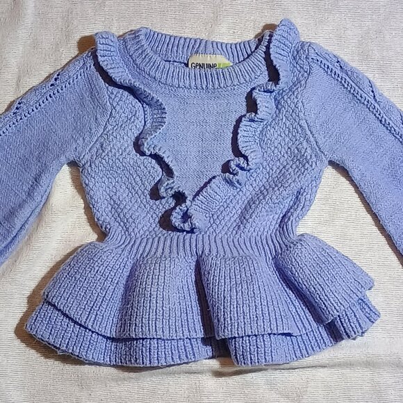 Genuine Kids from OshKosh / Sweater / Kids Girls / Size 12 Months / Light Blue / - Picture 1 of 11